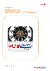 Kurzanleitung - Registrierung der SAF TIRE PILOT I.Q. PC-Software