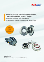 Repair kits for disc brakes, drum brakes & tools