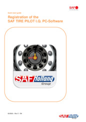 Quick start guide - Registration of the SAF TIRE PILOT I.Q. PC-Software