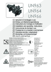Installation and operating instructions V.Orlandi UN96