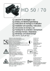 Installation and operating instructions V.Orlandi HD 50/70