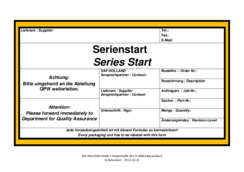 Lieferanten - Formular/Label (Serienstart)
