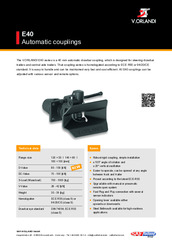 E40 Automatic couplings