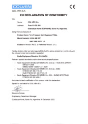 TIRE PILOT I.Q. - Kontrollbox - EU DECLARATION OF CONFORMITY EN