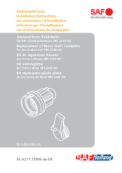 Installation Instructions: Replacement of Reset Shaft Complete · disc brakes SAF SBS 2220 HO