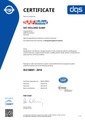 ISO 50001 : 2018 - Energy Management System