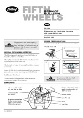 Owner´s Manual - Fifth Wheels