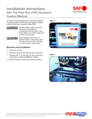 SAF Tire Pilot Plus: Electronic Control Module Installation