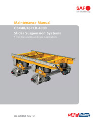 SAF CBX40/46/CB-4000 Slider Suspension Systems Maintenance Manual