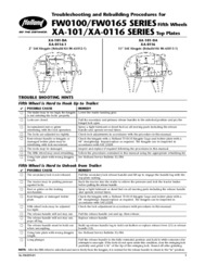 Troubleshooting and Rebuilding Procedures for HOLLAND FW0100 & FW0165 Series Fifth Wheels