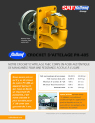 HOLLAND PH-405 Pintle Hook Sales Flyer - French Canadian