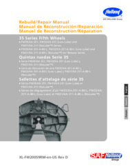 Holland FW35 Series Rebuild Manual