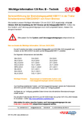 Wichtige Information 126 Rev. B