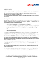 Warranty terms for air suspension systems