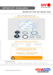 Repair Kit - Wheel Hubs - 3 434 3019 00