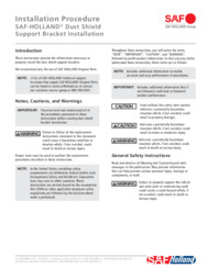 Installation Procedure - Dust Shield Support Bracket Installation