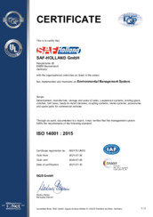 ISO 14001 : 2015 - Environmental Management System