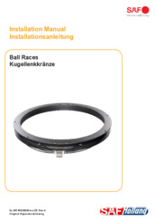 Installation Manual/Installationsanleitung - Ball Races/Kugellenkkranz