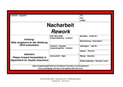 Lieferanten - Formular/Label (Nacharbeit)