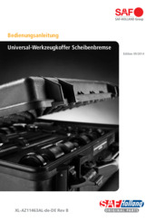 Bedienungsanleitung - Universal-Werkzeugkoffer Scheibenbremse