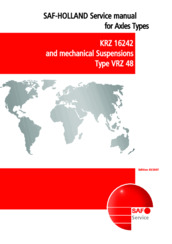 Owner´s Manual - Axle Type KRZ 16242 / Mechanical Suspensions Type VRZ 48
