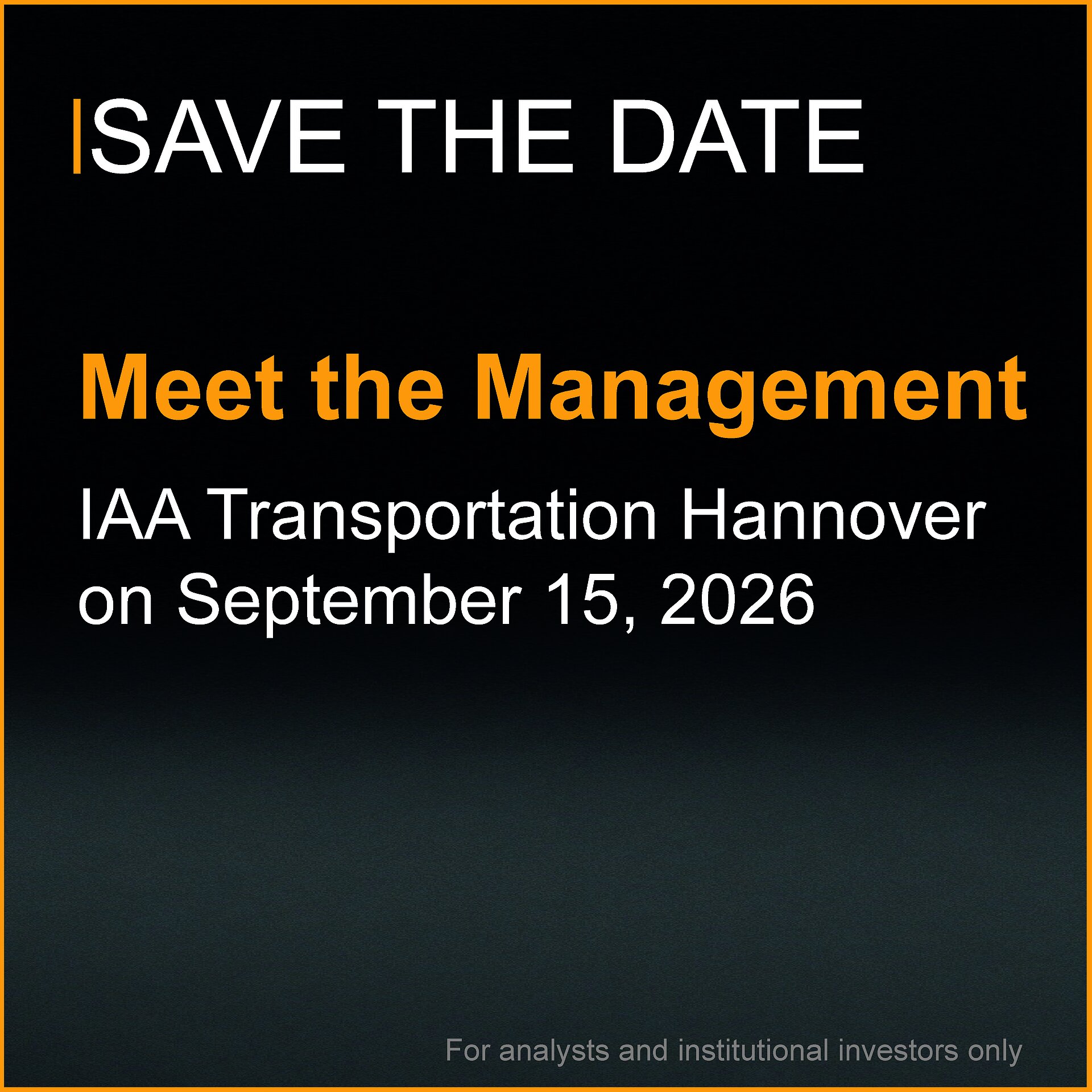 Save the Date IAA Meet the Management Fyler