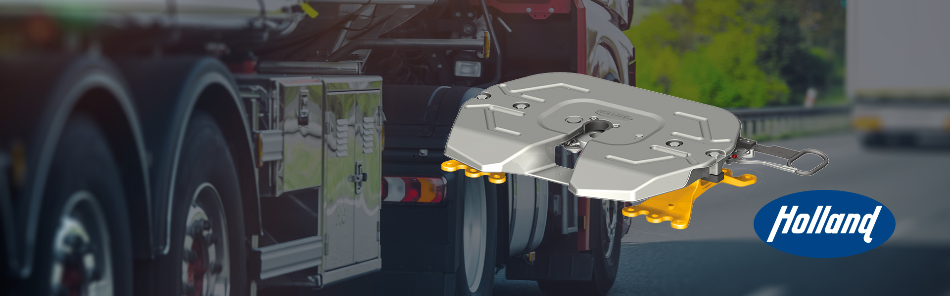 Truck with detached HOLLAND fifth wheel