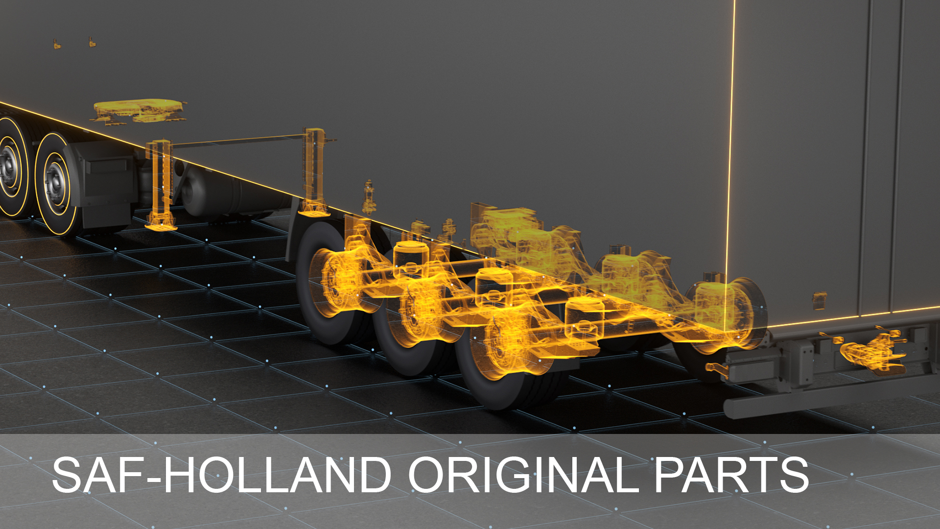 Graphic of a trailer with orange highlighted components