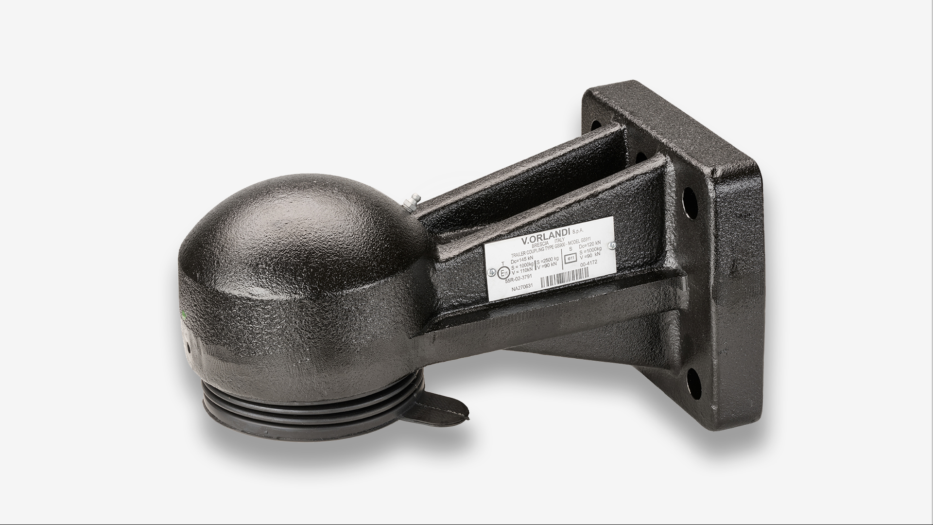 Trailer coupling system by V.ORLANDI, part of SAF-HOLLAND's component range for trucks and trailers.