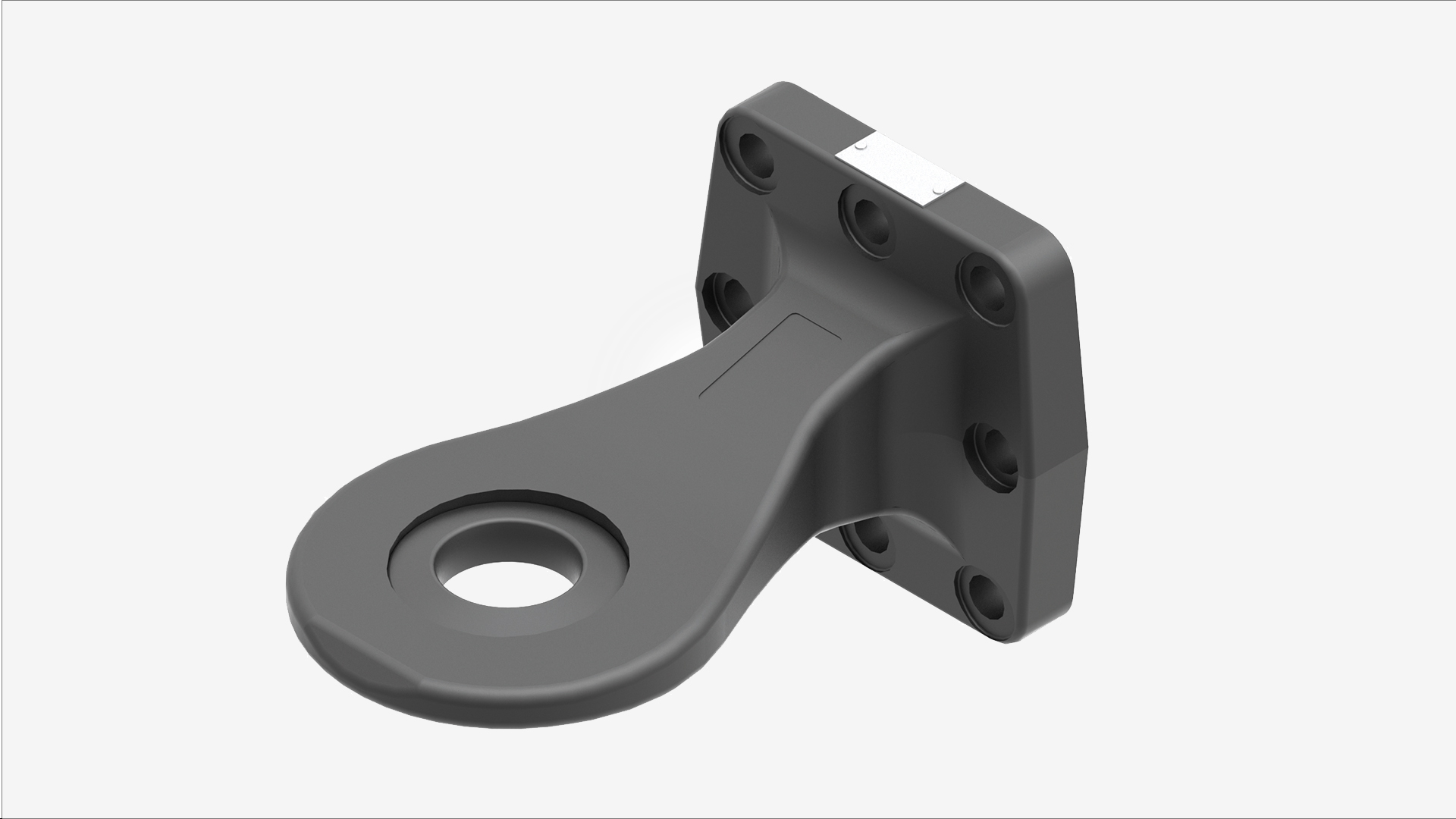 V.ORLANDI truck or trailer coupling component with mounting holes and circular loop.