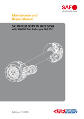 Service Manual - Axles with disc brakes WABCO