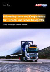 Fahrwerke und Komponenten für Tieflader und Schwertransporter