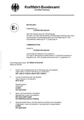 Fifth wheel coupling SK-S36.20 - Approval E1*55R01*0218-Extension 08