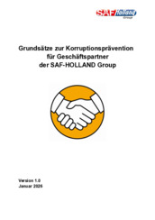 Grundsätze zur Korruptionsprävention für Geschäftspartner der SAF-HOLLAND Group
