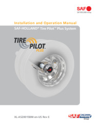 SAF Tire Pilot Plus Installation and Operation Manual