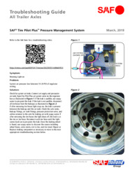 SAF Tire Pilot Plus Pressure Management Troubleshooting Guide for All Trailer Axles