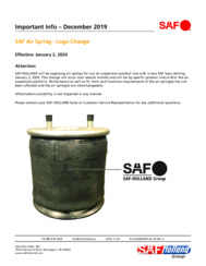 SAF Air Spring Logo Change Bulletin