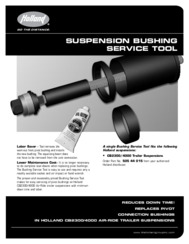 Suspension Bushing Service Tool Flyer for HOLLAND CB2300/400 Trailer Suspensions