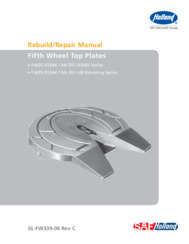 Rebuild & Repair Manual for HOLLAND FW35-03344 Fifth Wheel Top Plates