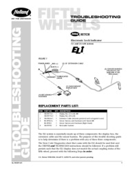 ELI Troubleshooting Guide for HOLLAND Fifth Wheels