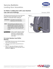 HOLLAND Service Bulletin for MARK V Landing Gear with Loose Gearbox Case & Cover Bushings