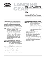 Rust Preventative Coating Bulletin for HOLLAND Landing Gear