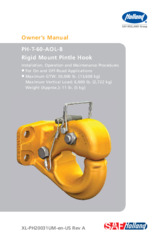 HOLLAND PH-T-60-AOL-8 Rigid Mount Pintle Hook Owner's Manual