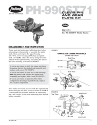 Clevis and Wear Plate Kit - Instructions for PH-990ST71 Pintle Hook