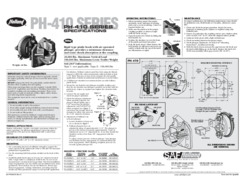 PH-410 Series Pintle Hook (with air operated plunger) Specifications
