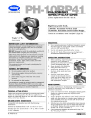 PH-10RP41 Pintle Hook Specifications