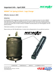 NEWAY Suspension Air Spring & Shock Logo Change Bulletin