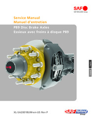 SAF P89 Disc Brake Axles Service Manual