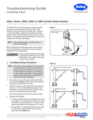 HOLLAND ATLAS, CLASSIC, CMS2, CMS3 & CMR Landing Gear Constant Mesh Gearbox Troubleshooting Guide