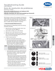 Guía de resolución de problemas Inglés/Español - Indicador electrónico de cierre (ELI) instalado por Kenworth